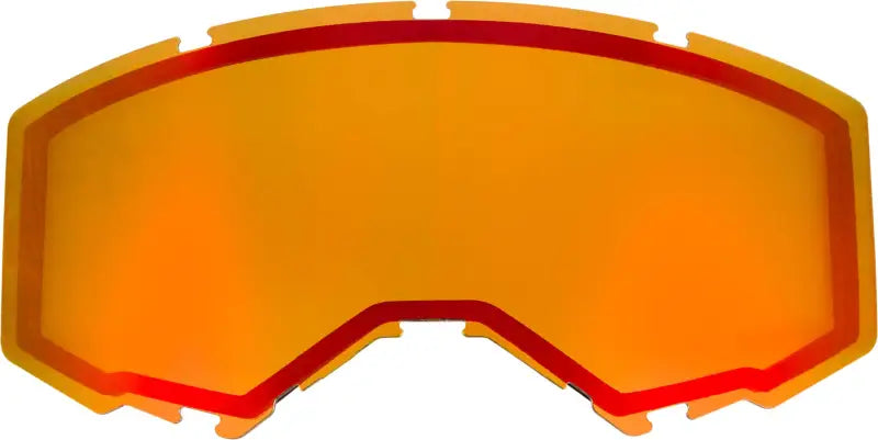 FLY RACING FLB-033 Dual Lens W/O Vents Adult Red Mirror/Amber