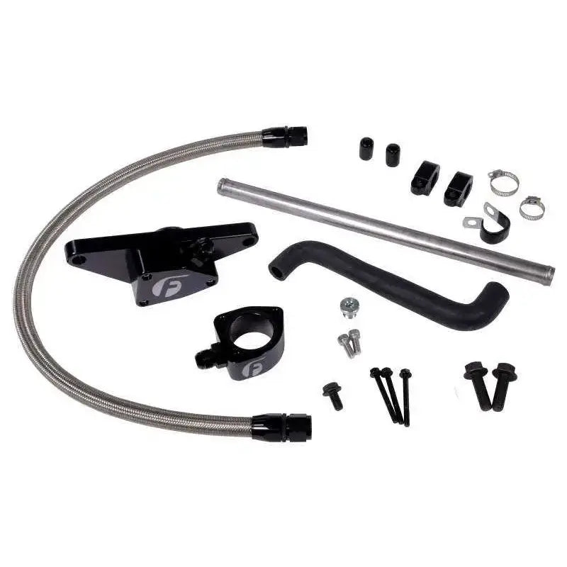 Fleece Performance Fleece Performance 03-05 Auto Trans Cummins Coolant Bypass Kit w/ Stainless Steel Braided Line