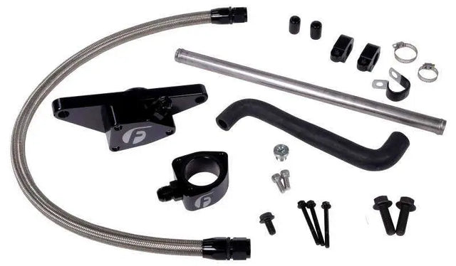 Fleece Performance Fleece Performance 03-05 Auto Trans Cummins Coolant Bypass Kit w/ Stainless Steel Braided Line