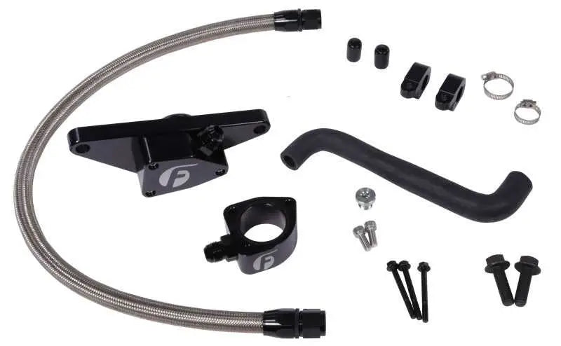 Fleece Performance Fleece Performance 06-07 Auto Trans Cummins Coolant Bypass Kit w/ Stainless Steel Braided Line
