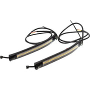 LETRIC LIGHTING CO Flexible Led Strip Fork Tube Switchback White/Amber for Powersports