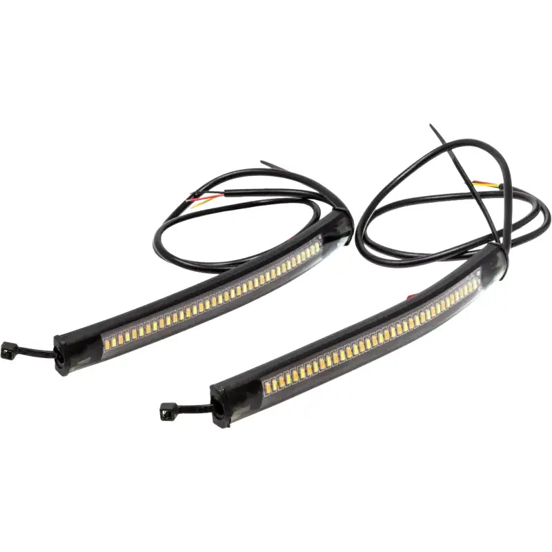 LETRIC LIGHTING CO Flexible Led Strip Fork Tube Switchback White/Amber for Powersports