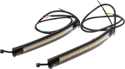 LETRIC LIGHTING CO Flexible Led Strip Fork Tube Switchback White/Amber for Powersports