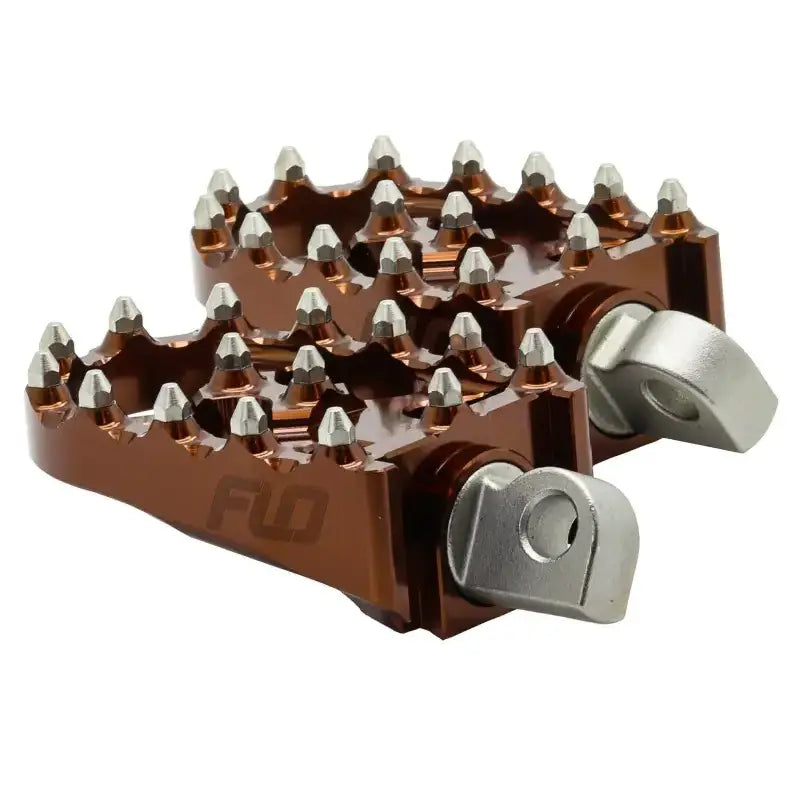 Moto Style Footpeg Set Bronze 2"X3.125"