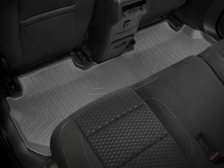 Floor Liner Molded Fit; With Channels And Reservoir To Direct Hold Fluids Applied WeatherTech Logo; Black;