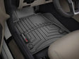 Black floor liner molded fit with channels and reservoir for cars by WeatherTech
