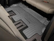 Gray molded fit car floor liner with channels and reservoir for vehicle’s interior protection