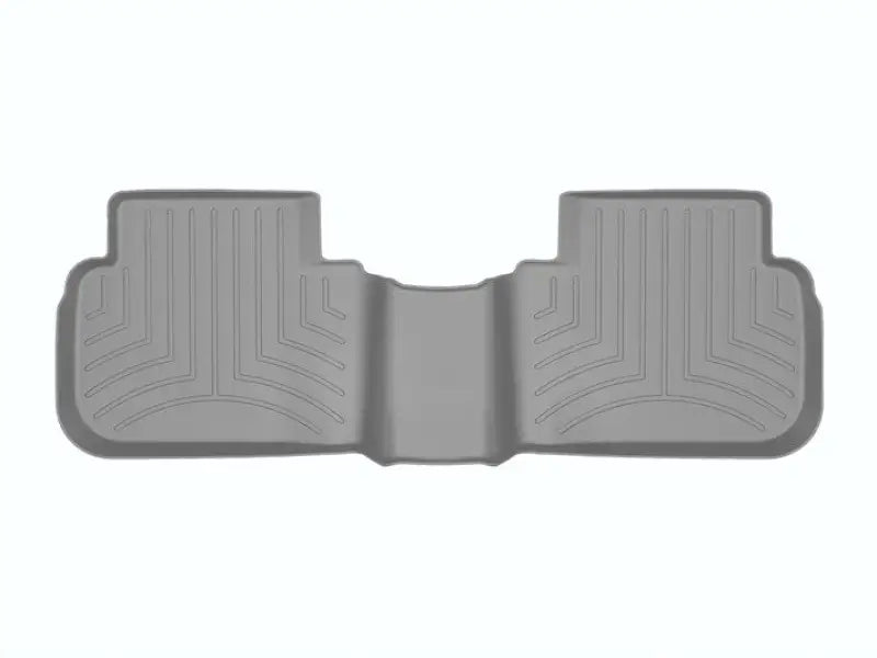 Floor Liner Molded Fit; With Channels And Reservoir To Direct Hold Fluids Applied WeatherTech Logo; Gray; Thermoplastic