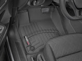 Black floor liner molded fit with channels and reservoir, WeatherTech TPO material