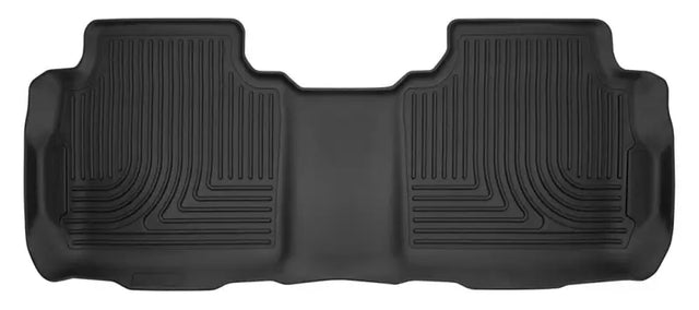 Black floor liner, molded fit, raised channels and edges, thermoplastic elastomer (TPE), 1 piece from Husky Liners - X-act Contour series.