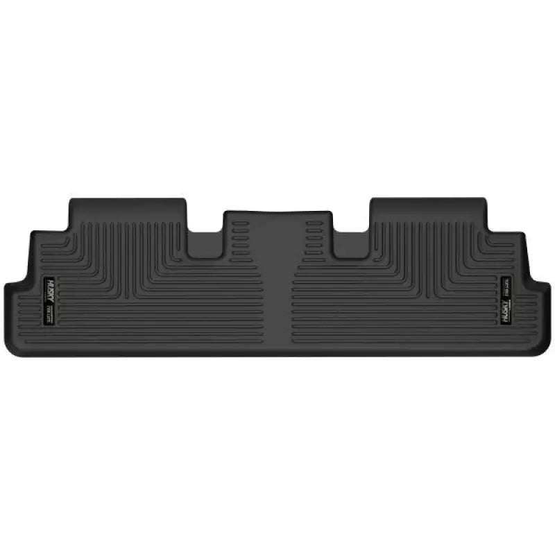 Husky Liners® X-act Contour® black floor liner, molded fit, raised ridge, thermoplastic elastomer, 1 piece.