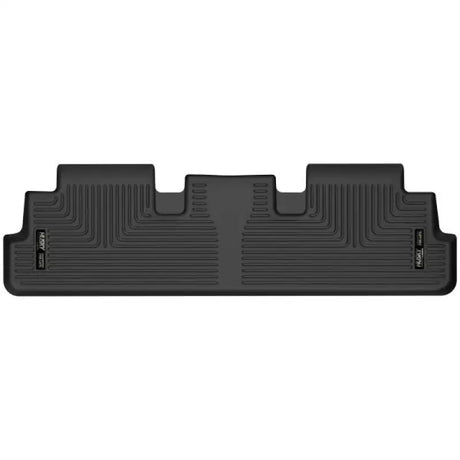 Husky Liners® X-act Contour® black floor liner, molded fit, raised ridge, thermoplastic elastomer, 1 piece.