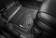 Floor Liner Molded Fit; Smooth Arcing Ribs/ Raised Heel Pad; Black; TPO (Thermoplastic Olefin); 3 Piece - Truck &