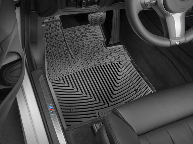 Floor Mat Direct-Fit; Deeply Sculpted Channels; Black; Thermoplastic Elastomer (TPE); 2 Piece - Truck & Automotive