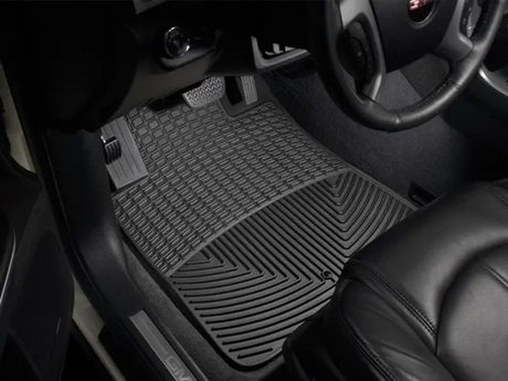 Floor Mat Direct-Fit; Deeply Sculpted Channels; Black; Thermoplastic Elastomer (TPE); 2 Piece - Truck & Automotive