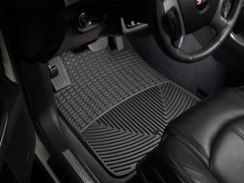 Floor Mat Direct-Fit; Deeply Sculpted Channels; Black; Thermoplastic Elastomer (TPE); 2 Piece - Truck & Automotive