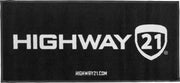HIGHWAY 21 Floor Rug Black/White 73"X33"