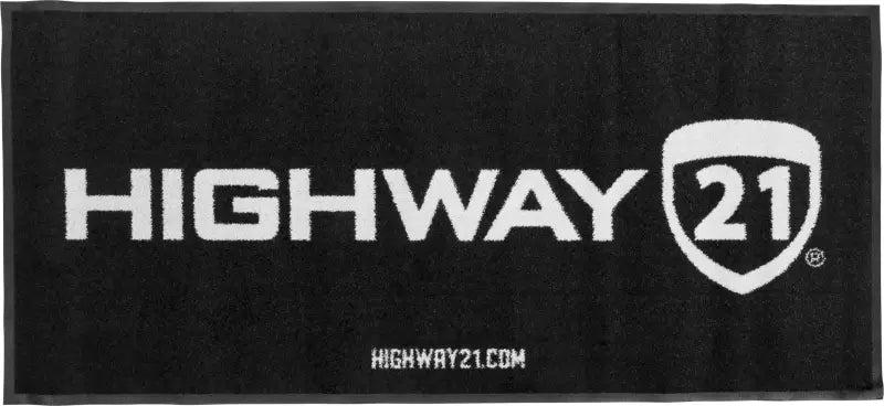HIGHWAY 21 Floor Rug Black/White 73"X33"