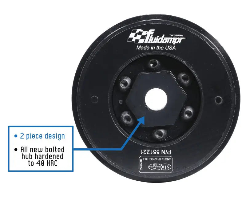 Fluidampr 91-08 VW Golf/05-12 Passat B6/B7 / 03-10 Audi TT Steel Internally Balanced Damper - 551221