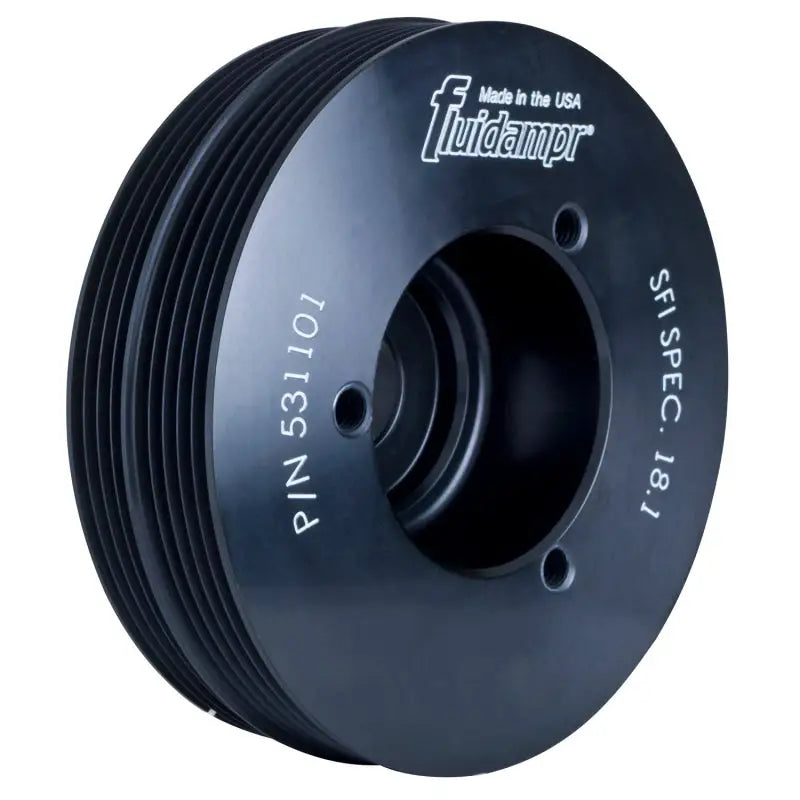 Fluidampr Subaru EJ Series Steel Internally Balanced Damper, Precision CNC machined, corrosion-resistant black zinc finish, superior viscous damper design, SFI 18.1 certified, made in USA, Truck & Automotive, AVADA - Best Sellers