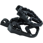 FLO MOTORSPORTS Fluorescent Motorsports Savage Series Footpegs Foot Controls V-800Black - Black V-800BLK