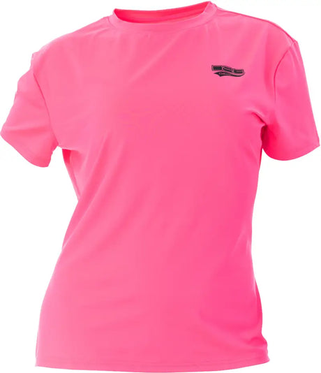 Fluorescent Pink Dsg Logo T-Shirt - Medium, Anti-Microbial & Moisture Wicking - DSG