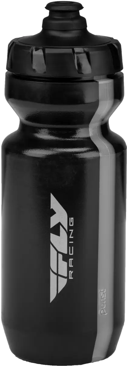 FLY RACING Fly 25th Water Bottle Black/Silver for Powersports