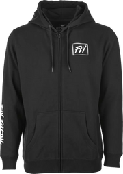 Fly Lite Zip Up Hoodie Black/White Xl