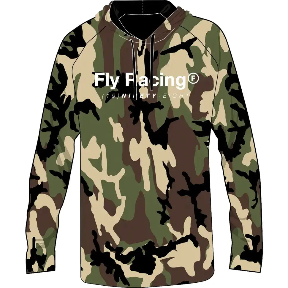 Fly Trademark Hoodie Army Camo Lg