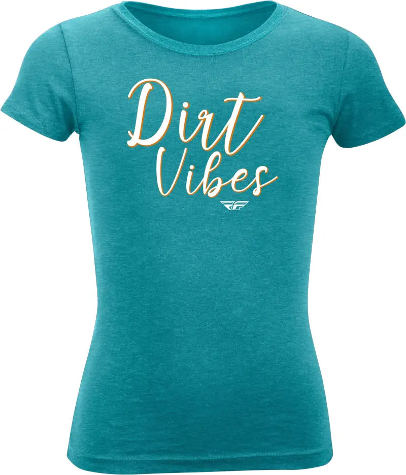 Girl'S Fly Dirt Vibes Tee Blue Yl