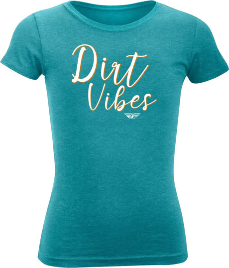 Girl'S Fly Dirt Vibes Tee Blue Ys