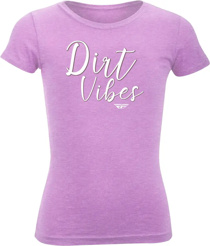 Girl'S Fly Dirt Vibes Tee Lilac Yl
