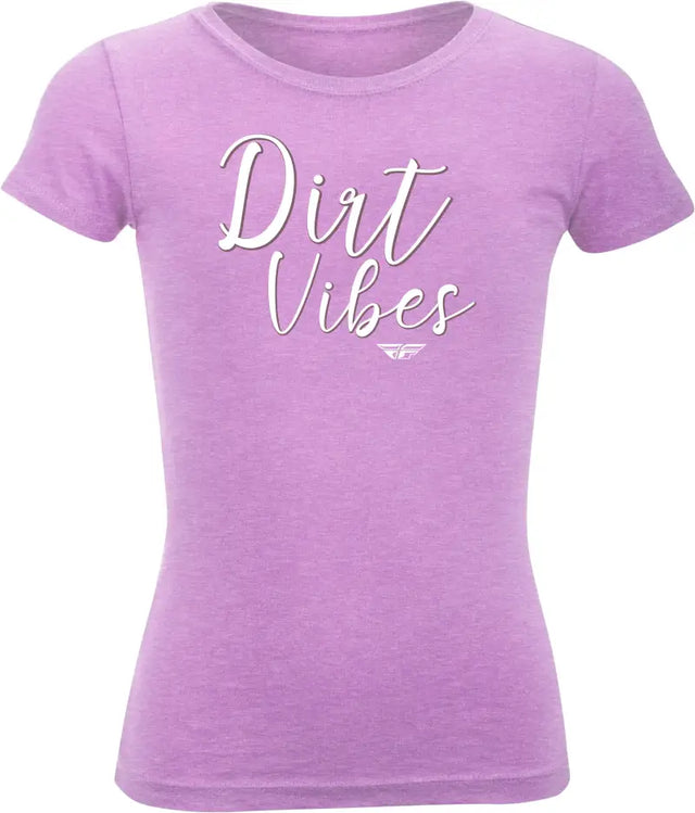 Girl'S Fly Dirt Vibes Tee Lilac Yl