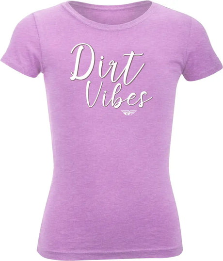 Girl'S Fly Dirt Vibes Tee Lilac Ys