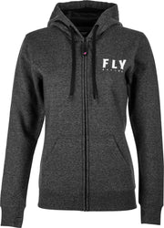 Fly Women'S Logo Hoodie Dark Charcoal Md
