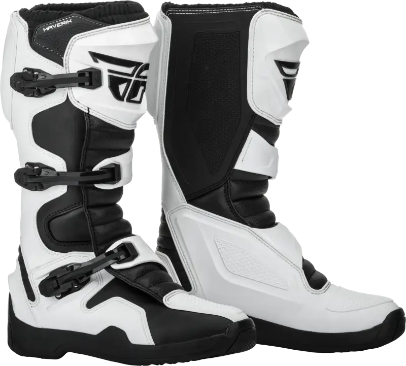 Fly Racing Fly Racing 364-67509 Maverik Boots White/Black Sz 09