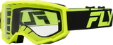 Focus Goggle Black/Hi-Vis W/ Clear Lens