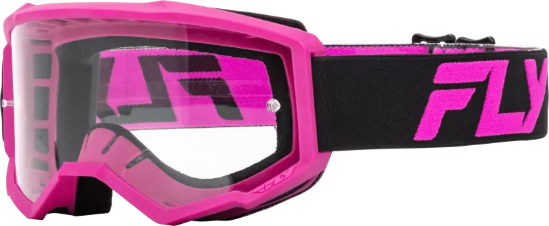Focus Goggle Black/Pink W/ Clear Lens