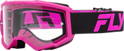 Youth Focus Goggle Black/Pink W/ Clear Lens