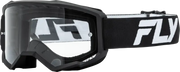 Focus Goggle Black/White W/ Clear Lens