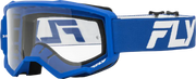 Focus Goggle Blue/White W/ Clear Lens