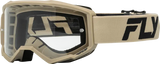 Youth Focus Goggle Khaki/Black W/ Clear Lens