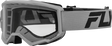 Focus Goggle Silver/Charcoal W/ Clear Lens