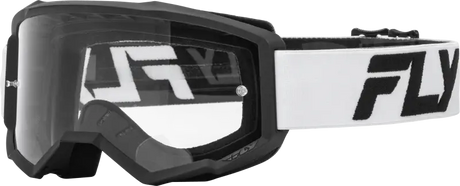 Focus Goggle White/Black W/ Clear Lens