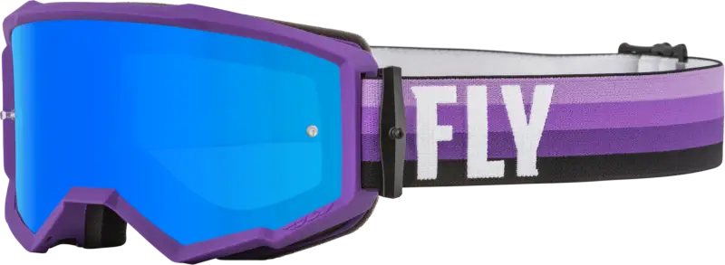 Fly Racing Fly Racing 37-51498 Zone Goggle Purple/Black W/ Sky Blue Mirror/Smoke Lens