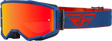 Fly Racing Fly Racing 37-51499 Zone Goggle Red/Navy W/ Red Mirror/Amber Lens