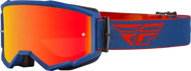Fly Racing Fly Racing 37-51499 Zone Goggle Red/Navy W/ Red Mirror/Amber Lens