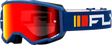 Youth Zone Goggle Navy/White W/ Red Mirror/Smoke Lens
