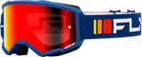 Youth Zone Goggle Navy/White W/ Red Mirror/Smoke Lens
