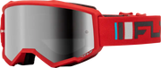 Zone Goggle Red/Charcoal W/ Silver Mirror/Smoke Lens